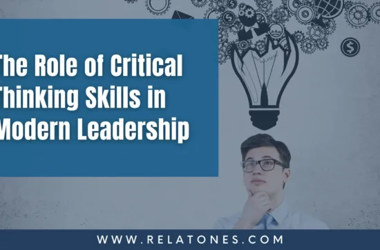 This image tells us about the role of critical thinking skills in modern Leadership.